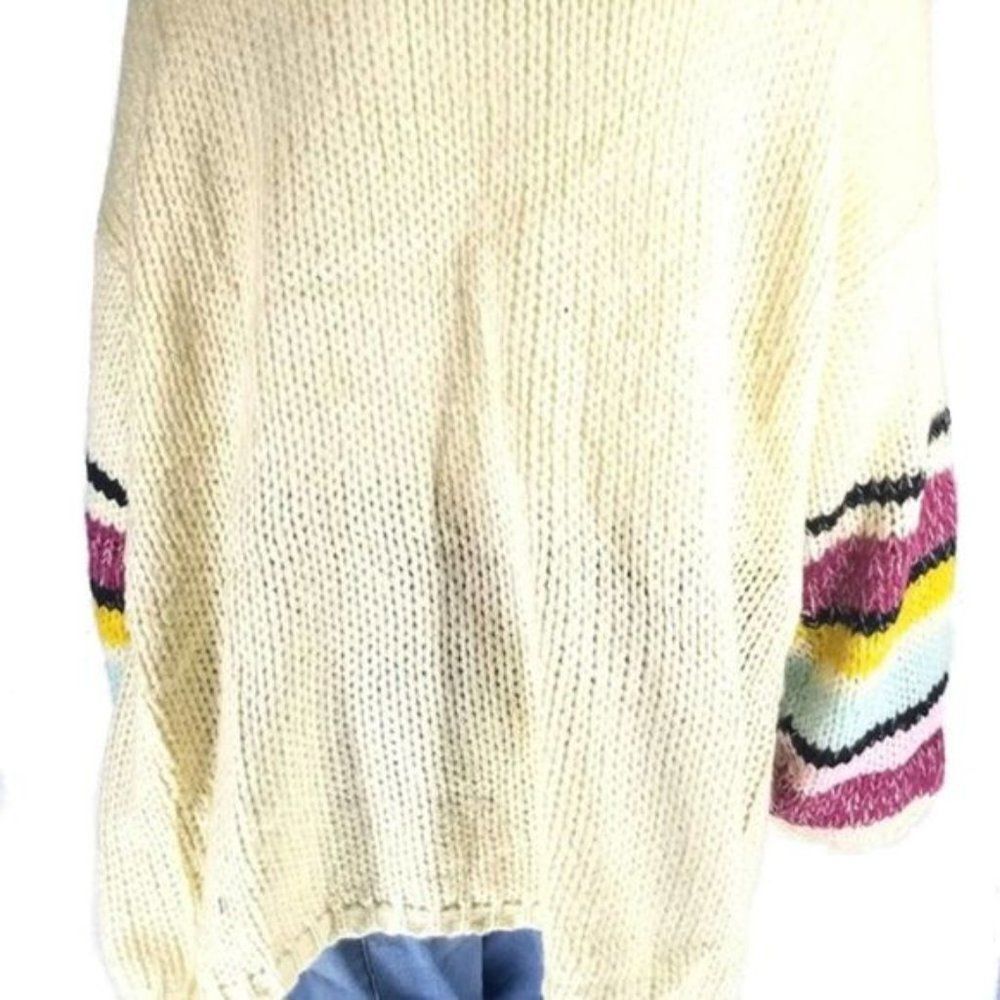 Cozy Striped Cardigan Plus Sizes 1X-2X NWT - Picture 4 of 4